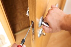 Room Door Lock Installation